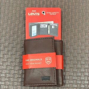 Levi's Dark Brown Leather Wallet